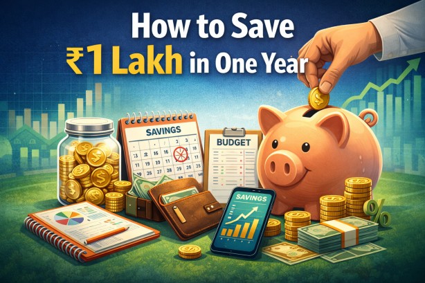 save 1 lakh in a year