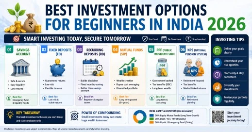 10 Best Investment Options for Beginners in India (2026 Guide)